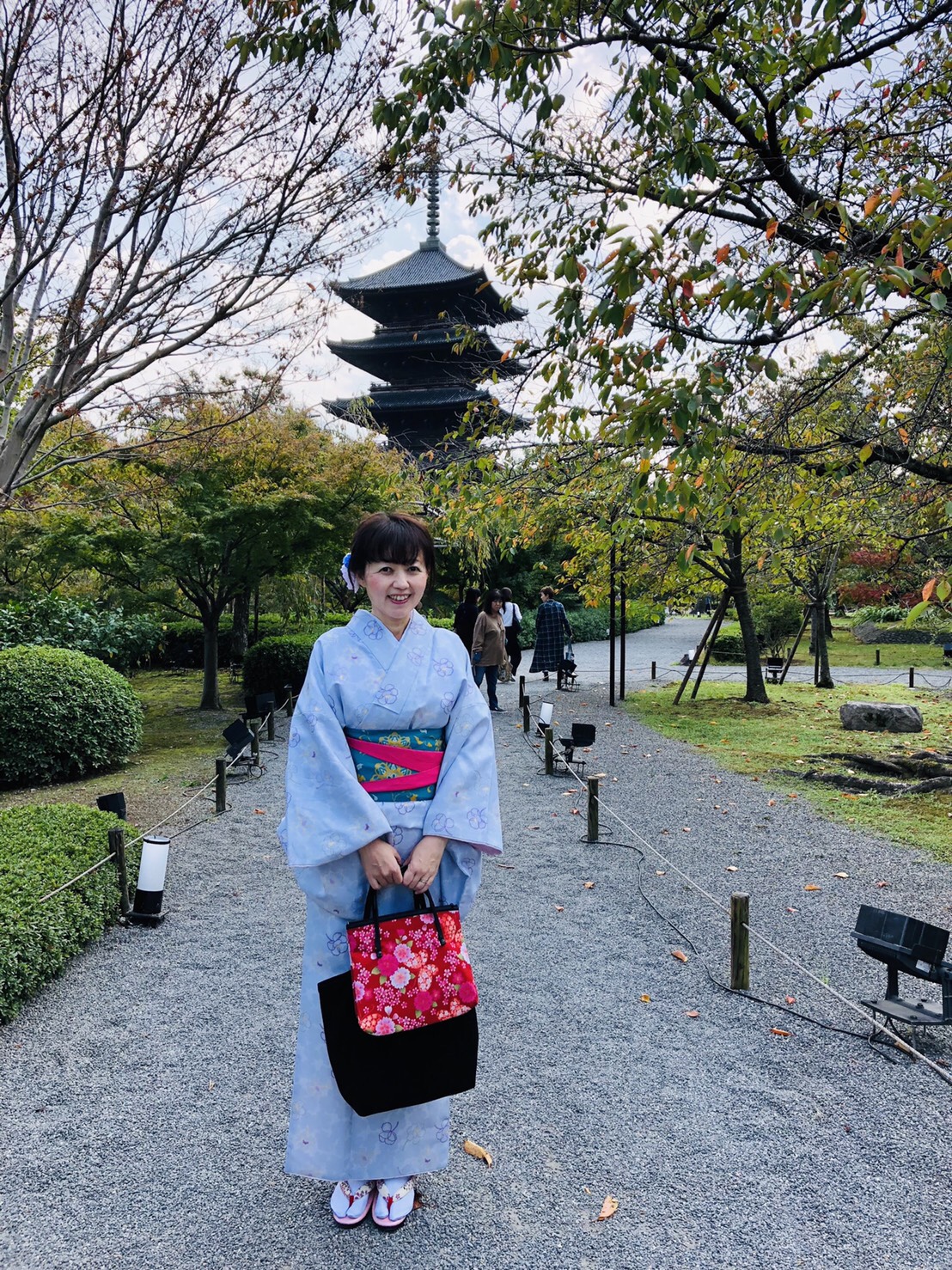 秋の京都を着物で満喫(╹◡╹)
