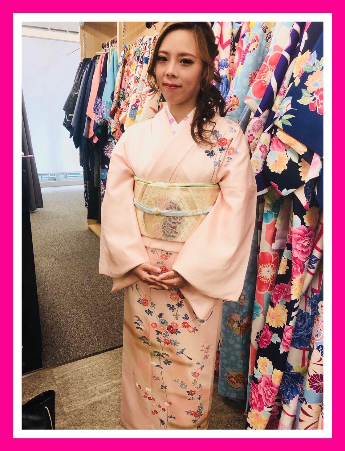 Shop Topics 可愛い訪問着 着物レンタルvasara渋谷店 渋谷で着物 浴衣を楽しむなら 着物レンタルvasara
