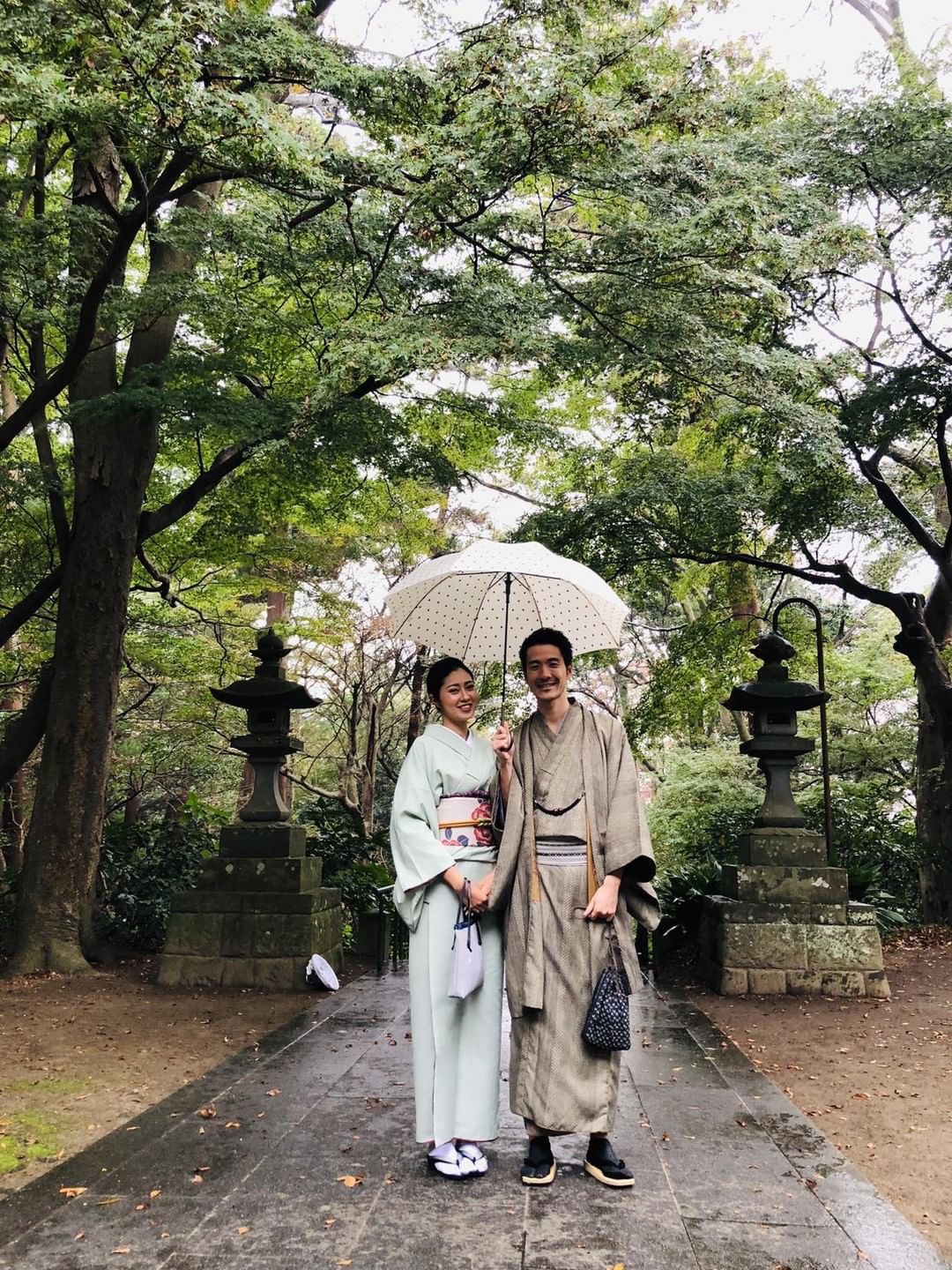雨の日の鎌倉の景色