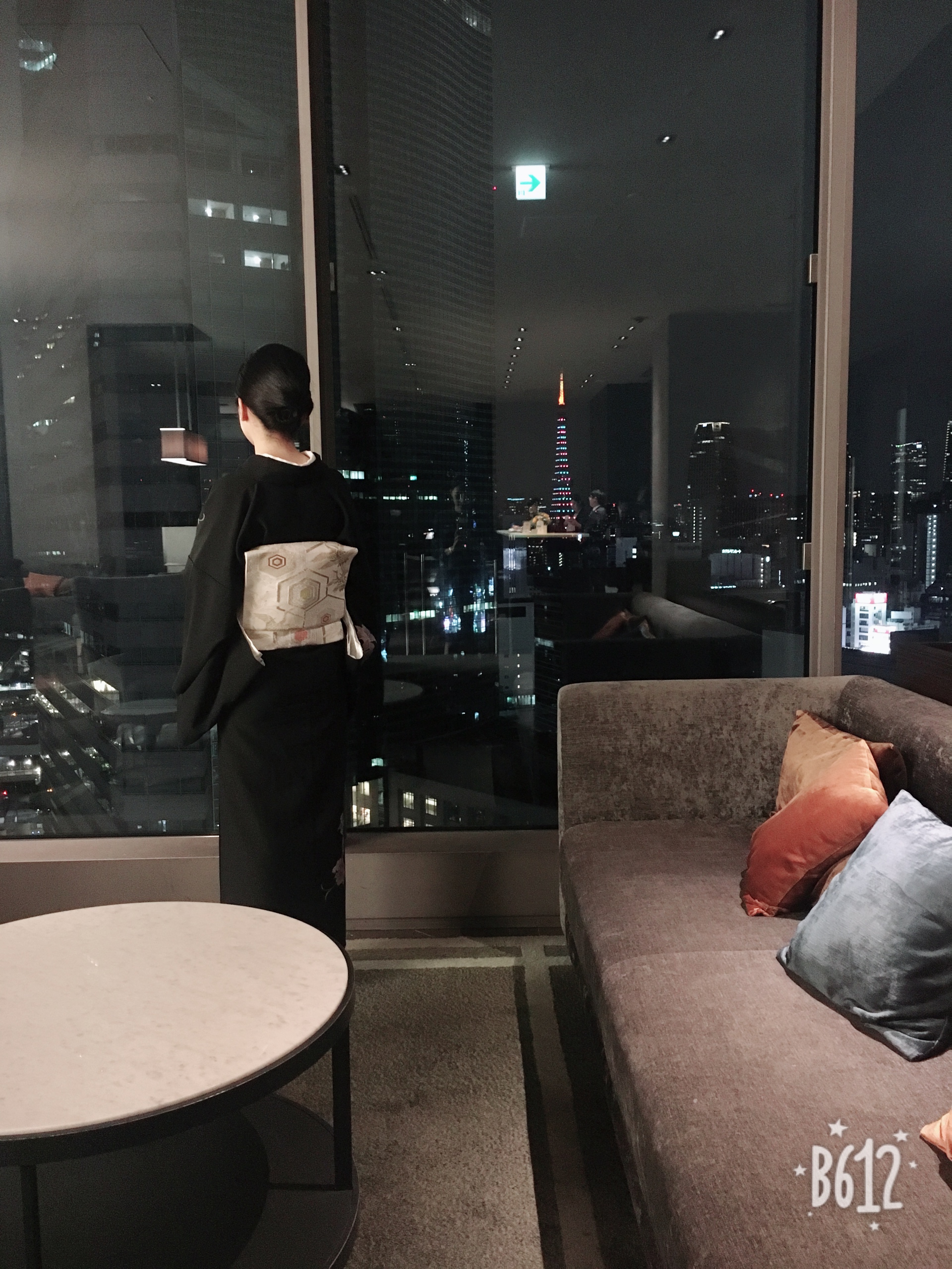 黒の訪問着姿で艶やかに〜(*^ω^*)