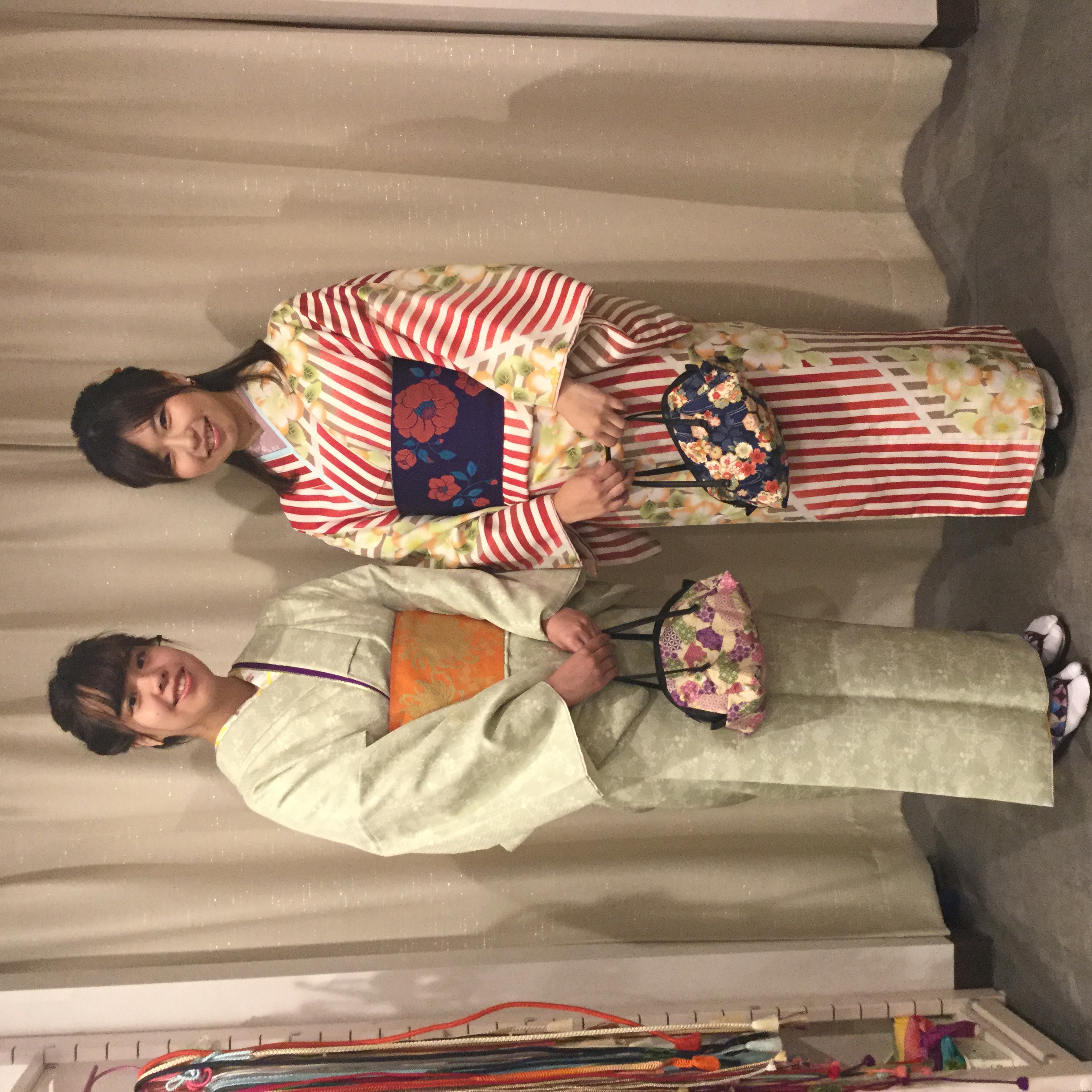 お小物を使って華やかに(*^^*)