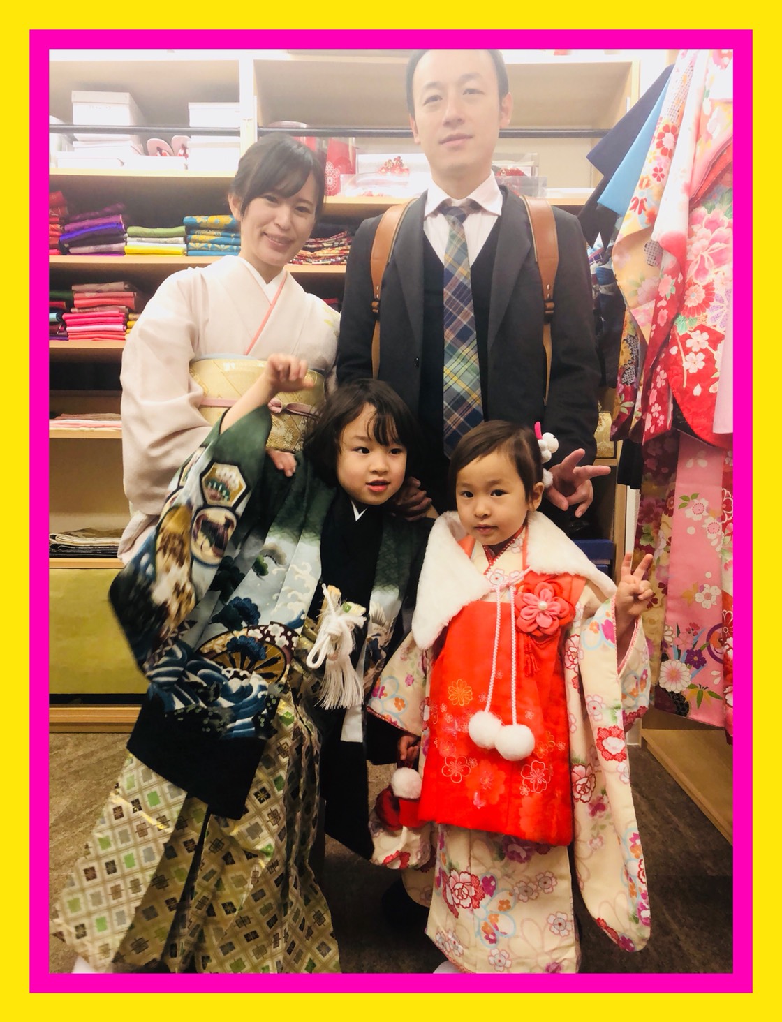 兄妹で七五三☆｜着物レンタルVASARA渋谷店