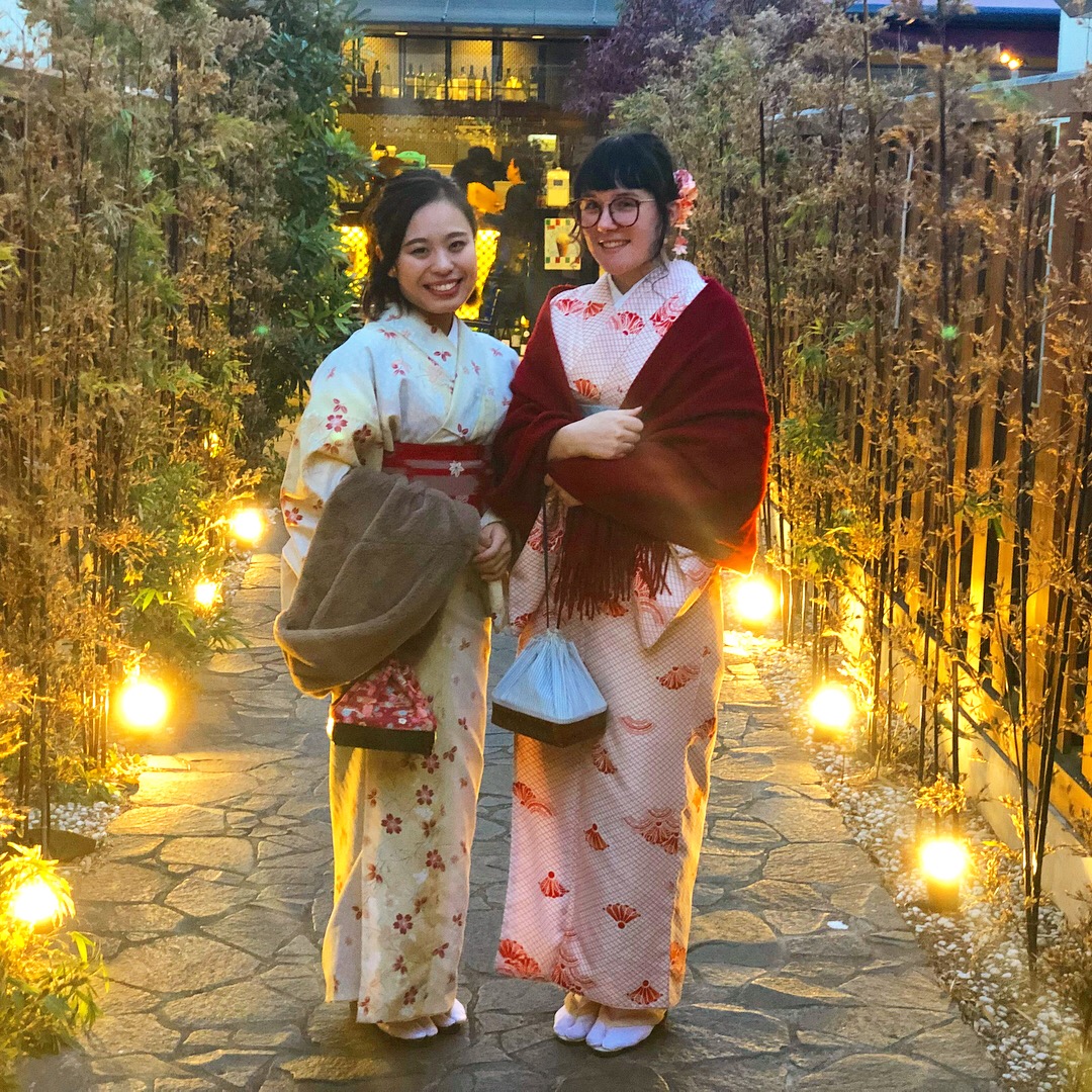 お着物で水族館♡