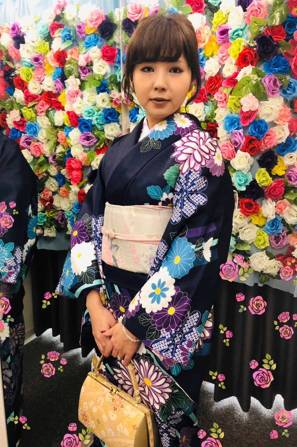 今風♪訪問着(*^^*)｜着物レンタルVASARA渋谷店です