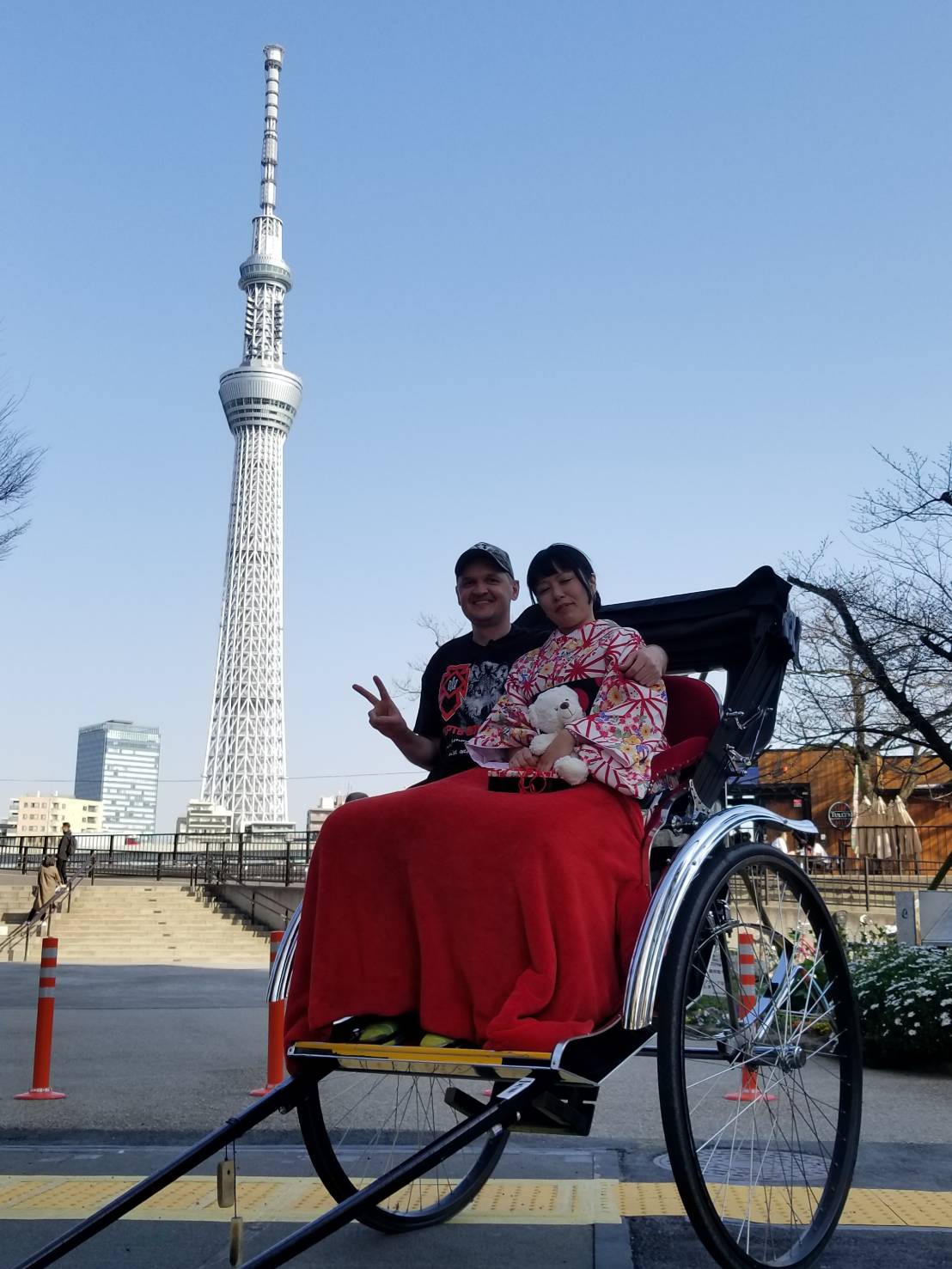 人力車とスカイツリー♪