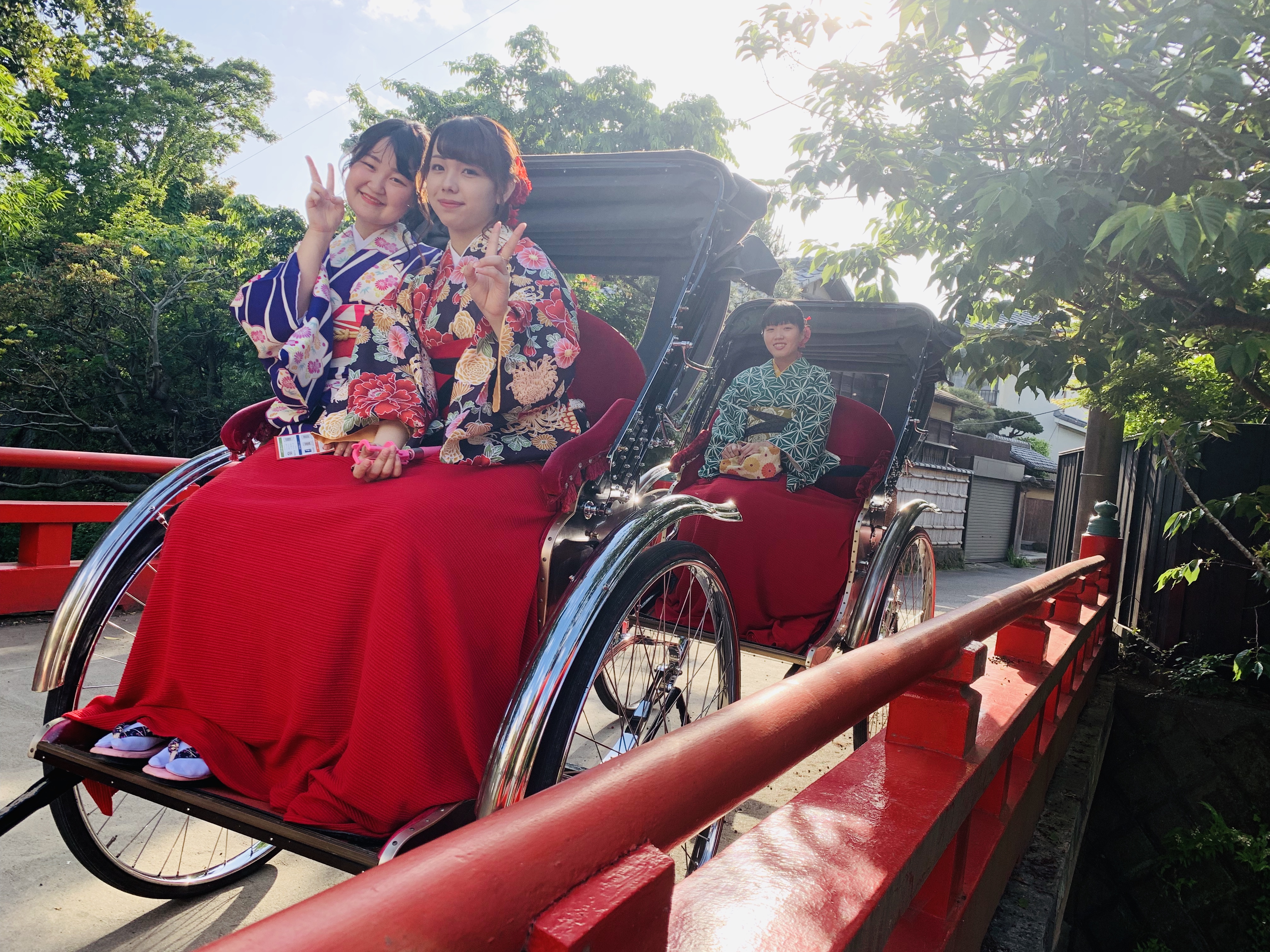 人力車でレトロモダン♪