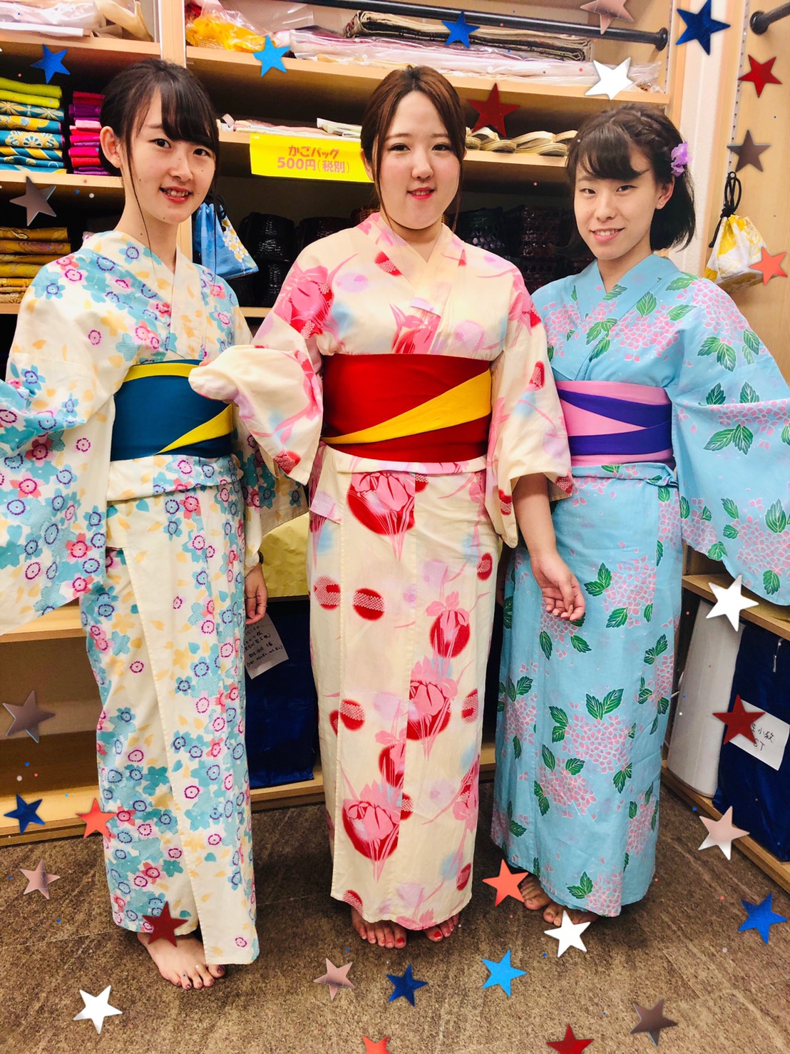 お友達同士で♪｜浴衣レンタルVASARA渋谷店