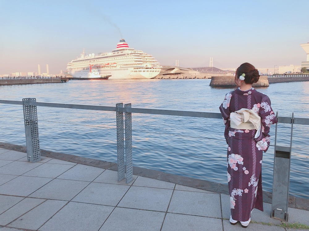 横浜で冬の着物時間をお過ごしください(*^o^*)