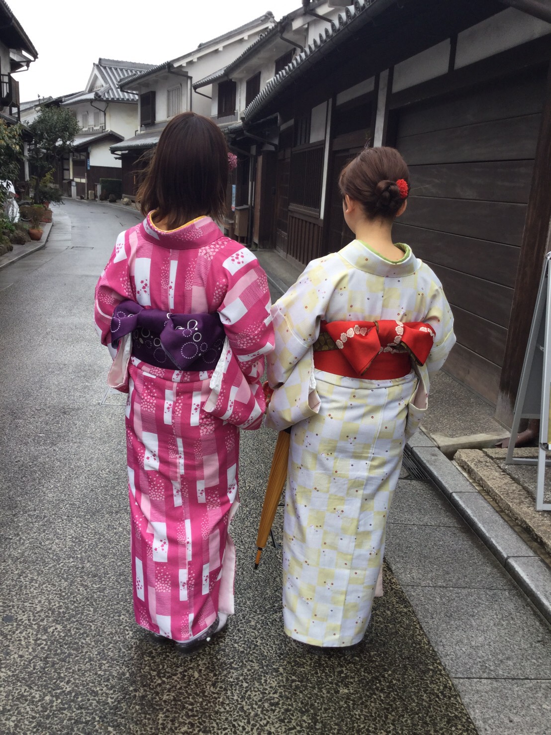 お花見も着物で♪