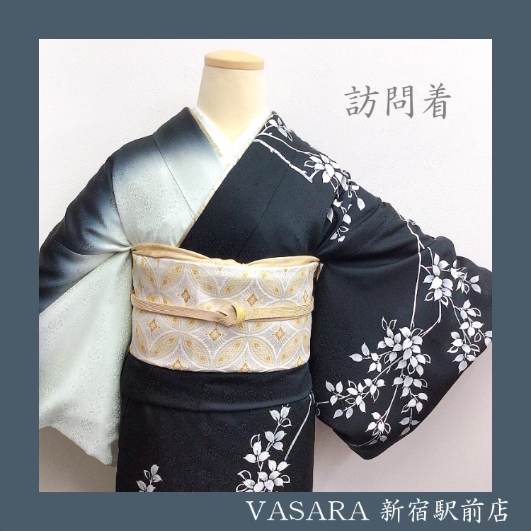 訪問着で初詣♡