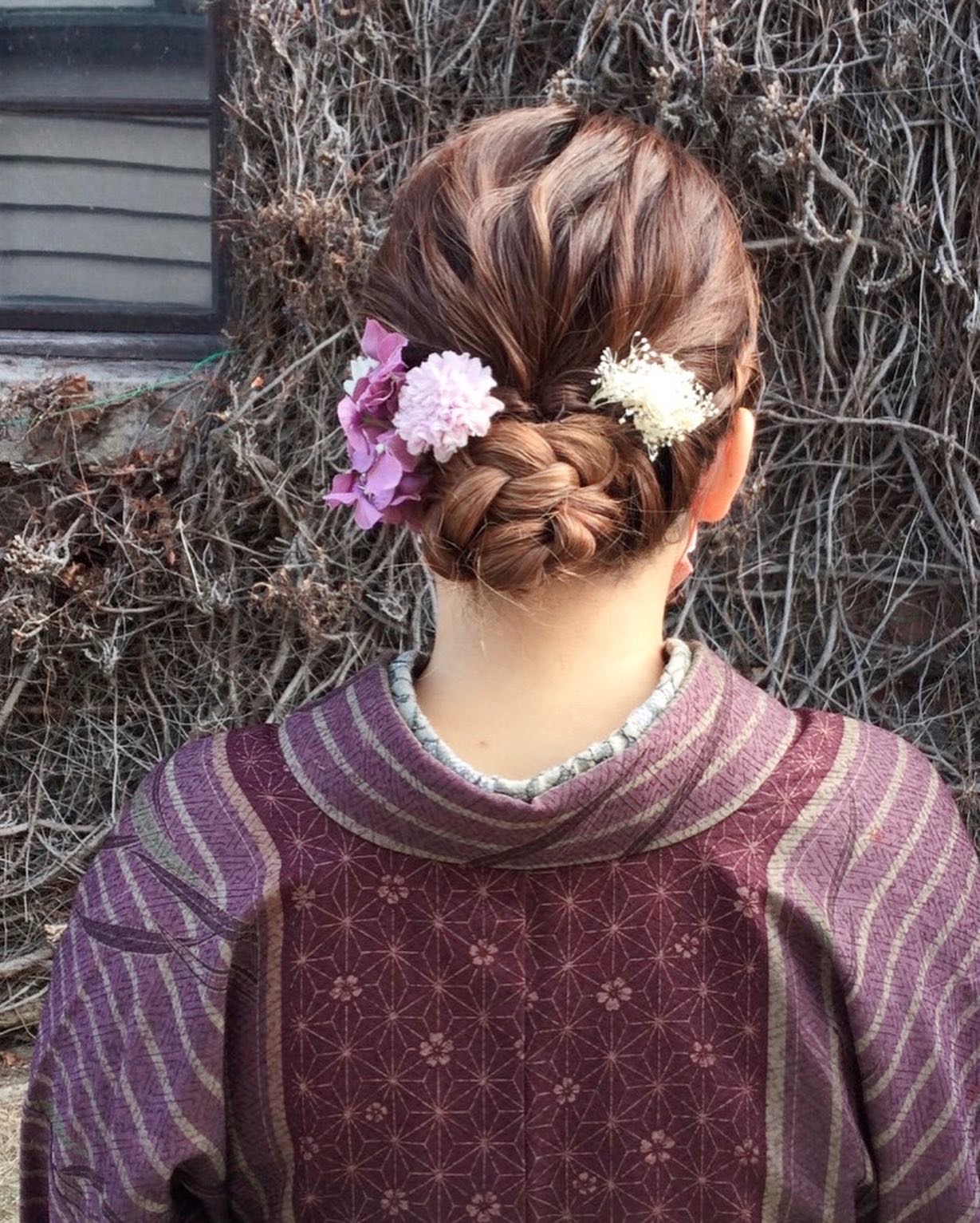 ヘアアレンジして可愛く♡