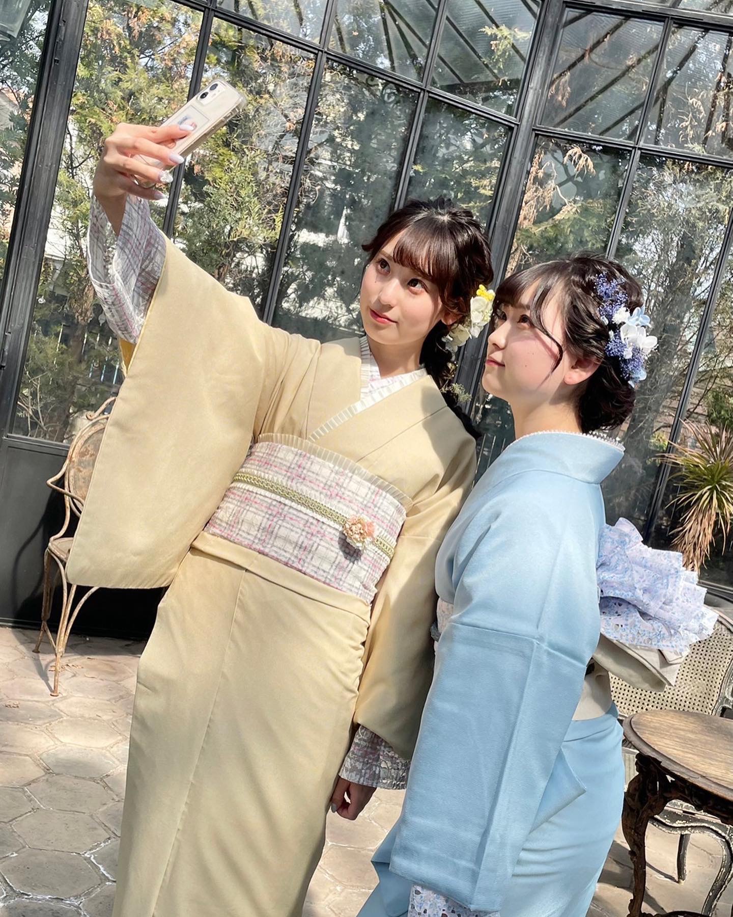 無地のお着物大人気♡