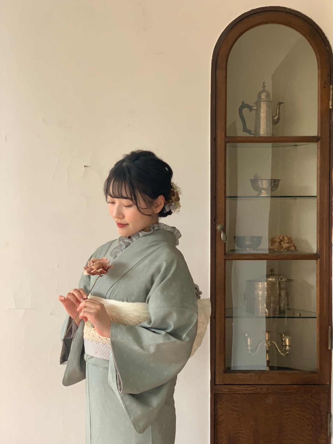 お着物でアフタヌーンティーなどはいかがでしょうか？♡