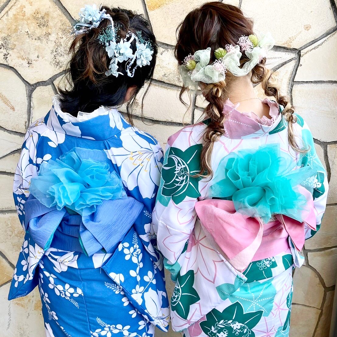 浴衣で推しカラーコーデ♪。.:＊・゜♪。.:＊・゜