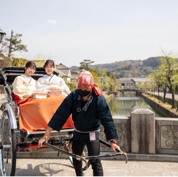 着物と人力車でインスタ映え♪