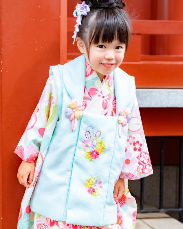 三歳・被布姿のお子様